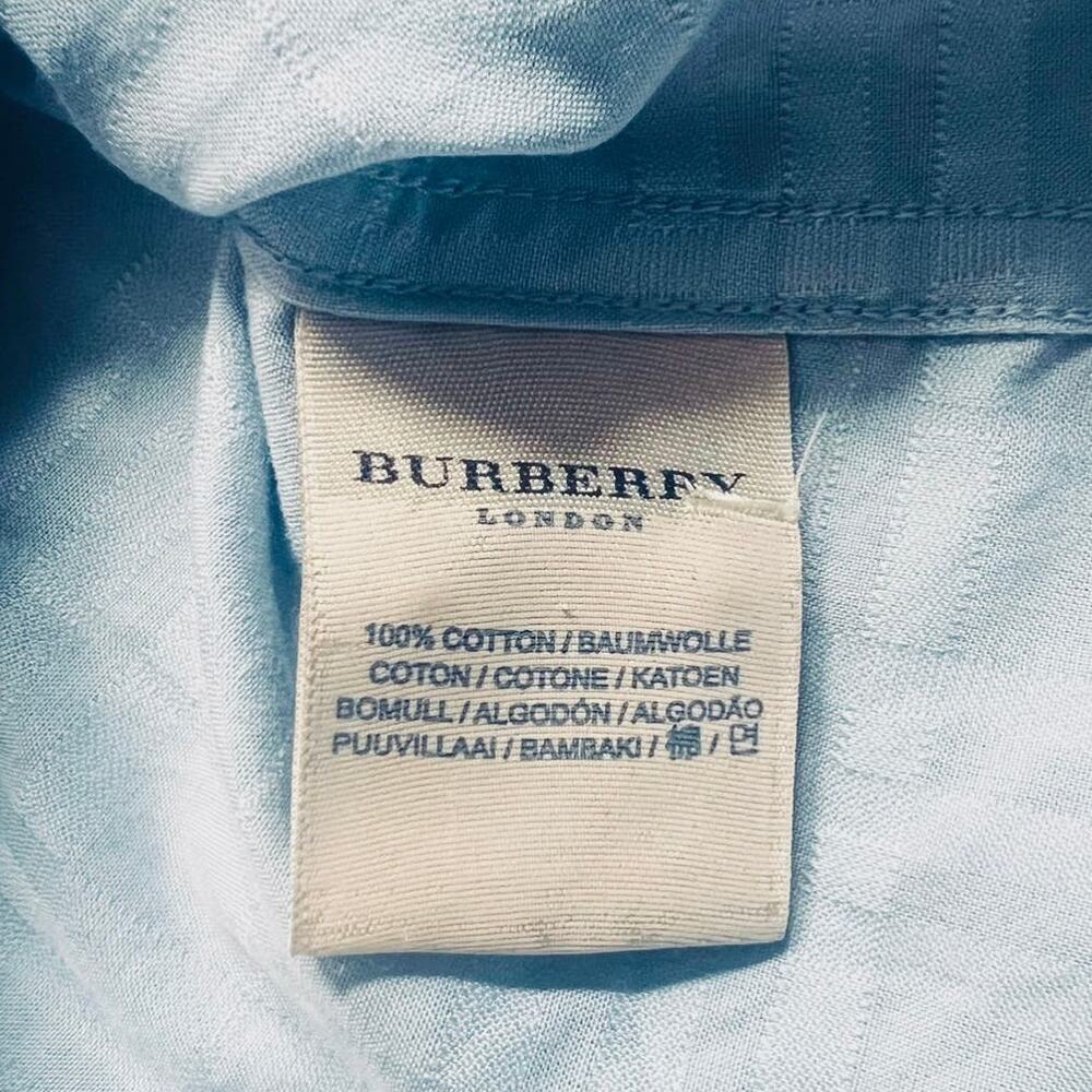 Burberry London Blue Plaid ButtonUp Shirt | Size L - Picture 6 of 6
